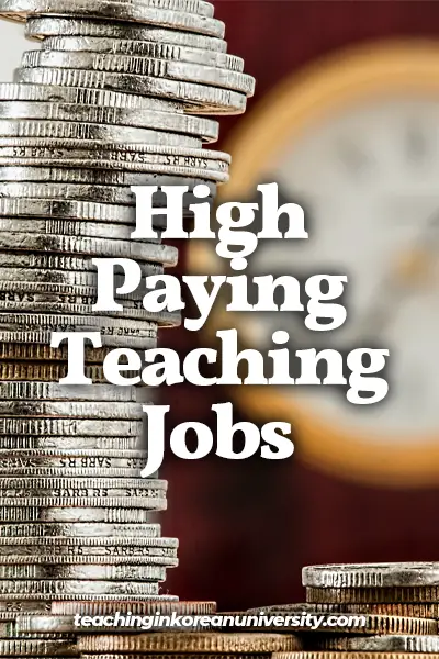 high paying teaching jobs