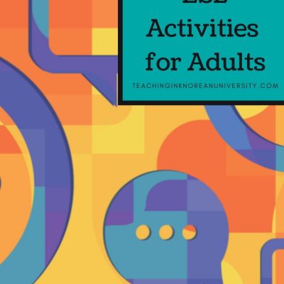 ESL Activities for Advanced Students| ESL Advanced Games and Ideas