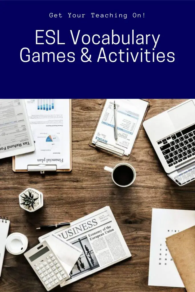 esl vocabulary games and activities